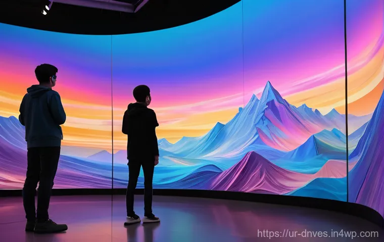 디지털 아트 수집품의 미래 가치 - **Proud NFT Collector in a Virtual Gallery**
    A cinematic, hyper-realistic image of a young profe...